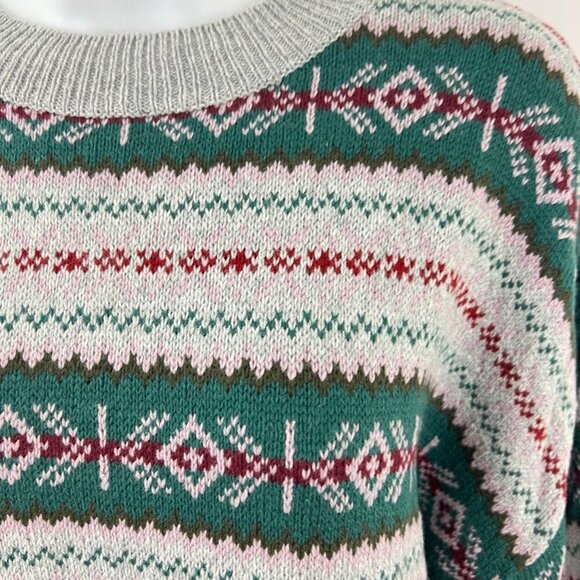 BP Fair Isle Crewneck Sweater Size Large - Picture 3 of 8